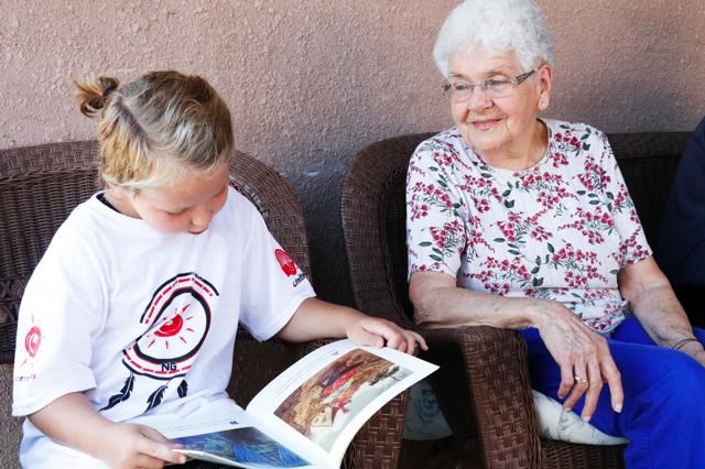 Literacy camp reading buddies