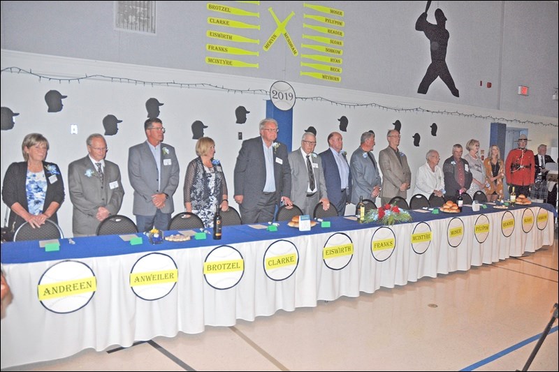 The head table of honourees. All photos by John Cairns