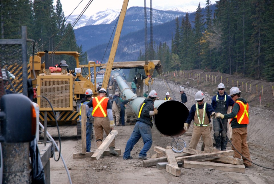 Trans Mountain lowering in