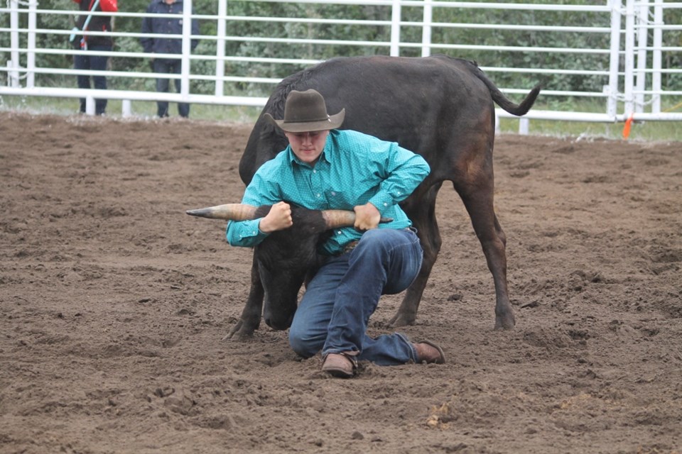 Carrot River’s Outback Rodeo returned on Aug. 17 and 18 with bull riding, roping, rodeo clowning around and more cowfolk activities. Photo by Jessica R. Durling