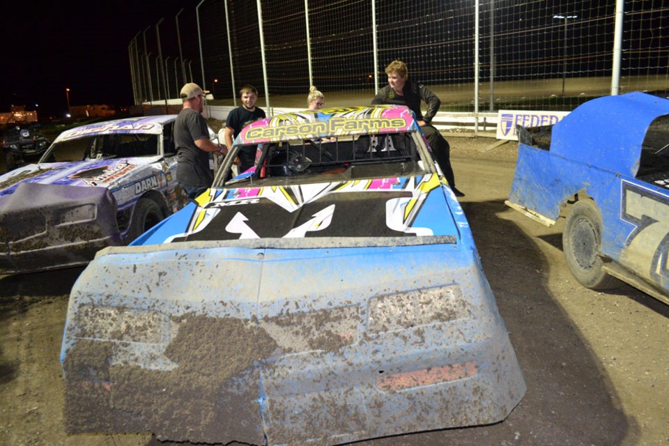 Leevi Runge won the hobby stock track championship for the fourth time in five years.