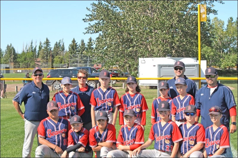 Coach Peter Fry, Team Manager Sherrilyn Phelps, Coach Sheldon Revet and Head Coach Mike Hummeny and the Battlefords Pee Wee Beavers. Photos submitted