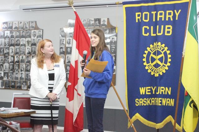 Kat at Rotary