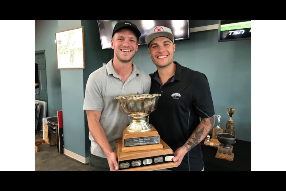 Mike Winkel and Jared Leier of Saskatoon where the Humboldt Golf Club's Labour Day Tournament Champions. Submitted photo