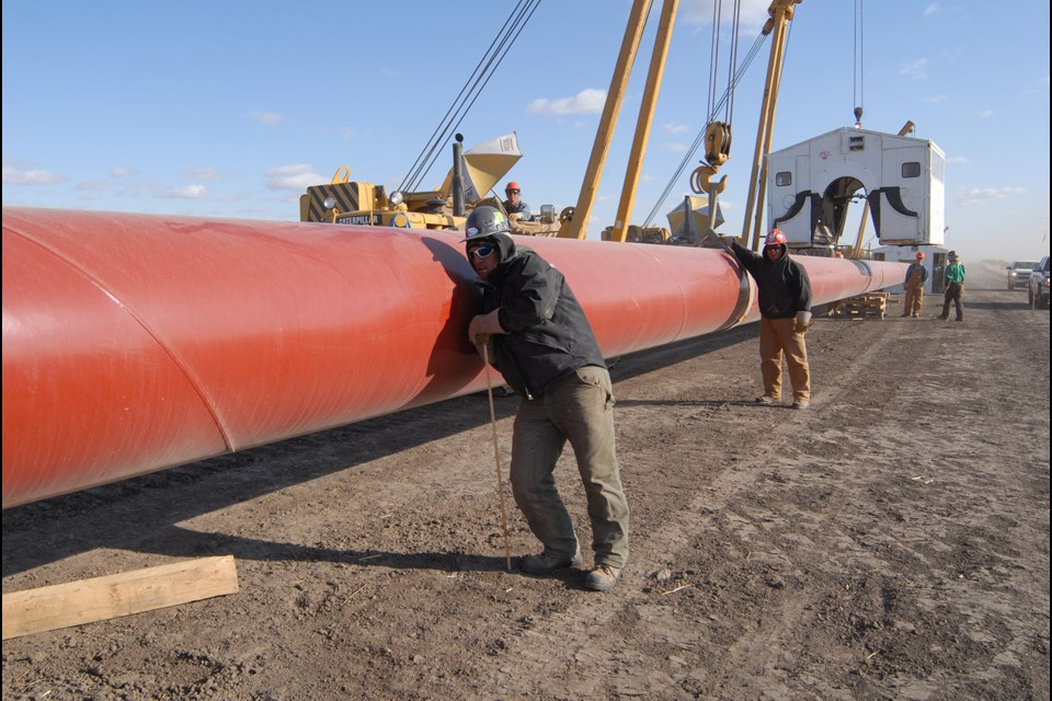 Canadian Prosperity Pipelines would like to build a line like this, or bigger, from Hardisty, Alta., to Saint John, N.B.