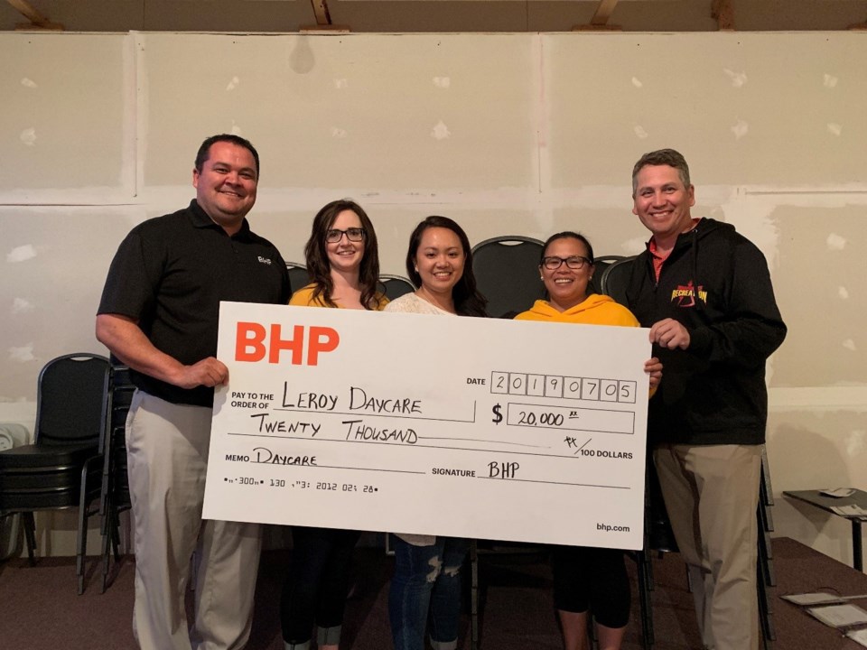 LeRoy Daycare donation