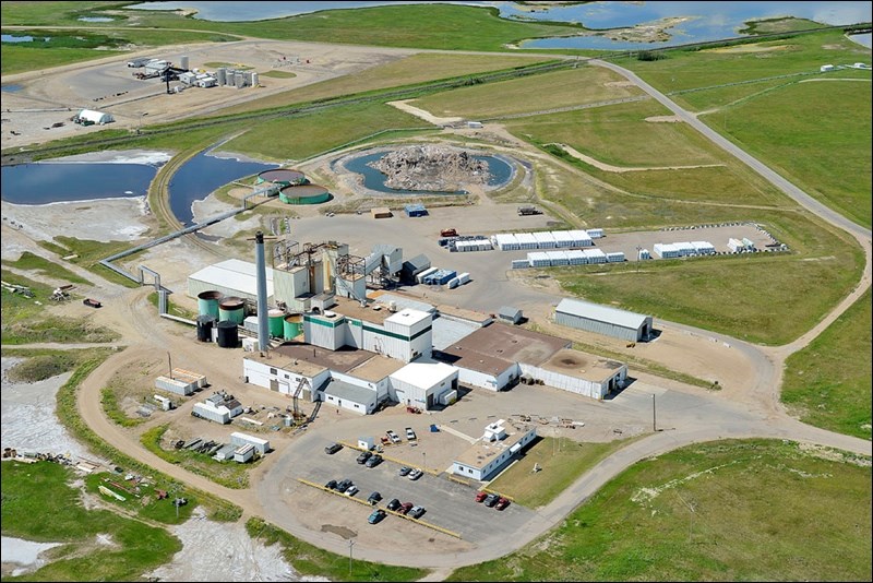 Compass Minerals aerial view. Courtesy of Unity Plant Manager John Gottschalk