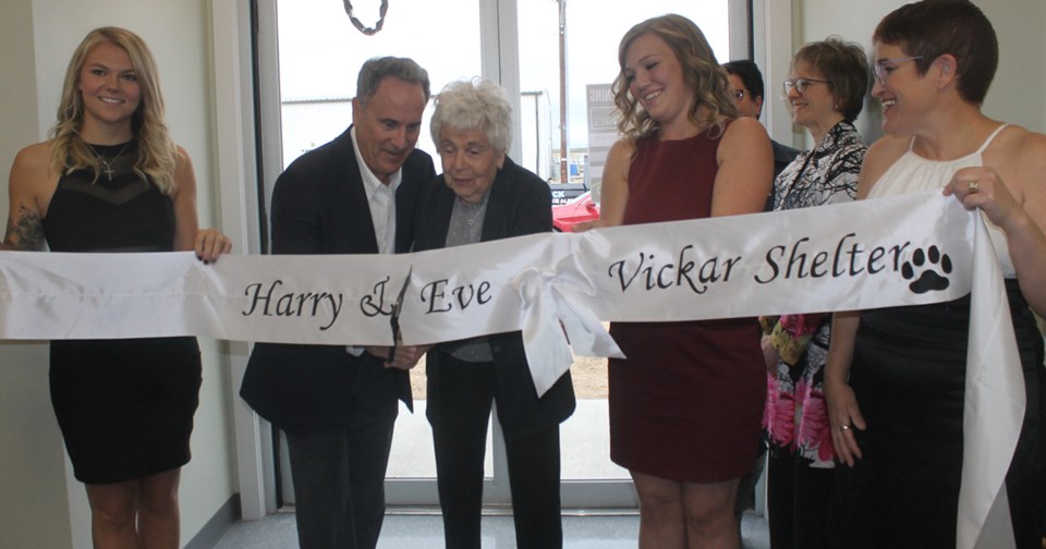 Harry and Eve Vickar shelter grand opening