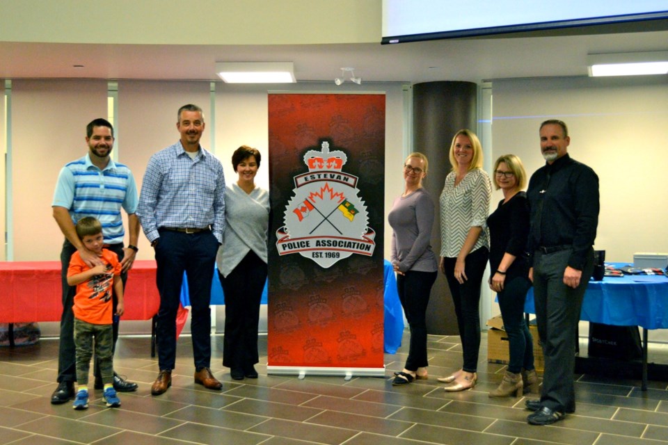 Estevan Police Association’s organizing committee members were, from left, Dave Sinclair, Kevin Reed, Danielle Stephany, Deanna Conquergood, Brienne Malmgren, Michelle Hall and Don Dechief. Missing from the committee are Dan Gaignard, Paul Chabot, Keaton Wlaz and Katia Bigney.