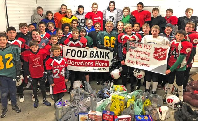 Minor Football food drive