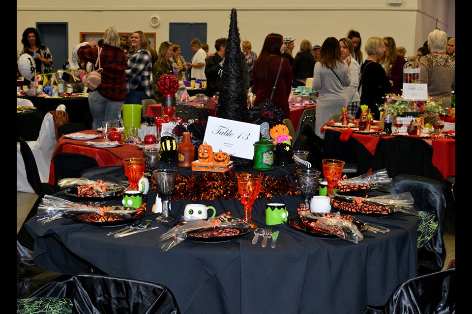 This Halloween-themed table was just one of the 41 decorated tables at the 12th Creative Tables event in Arcola held Thursday, Oct. 17.