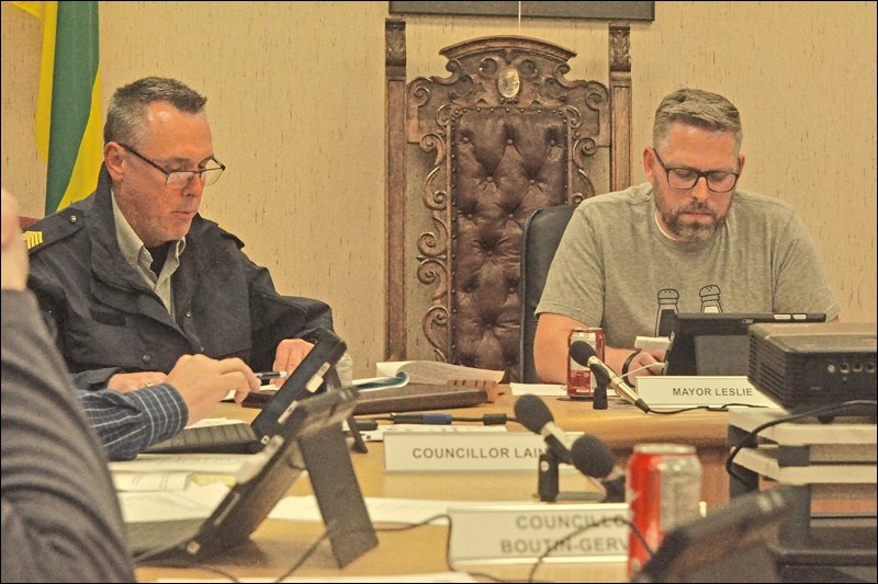Staff-Sgt. Darcy Woolfitt reported the third-quarter RCMP report at town council Tuesday night in Ba