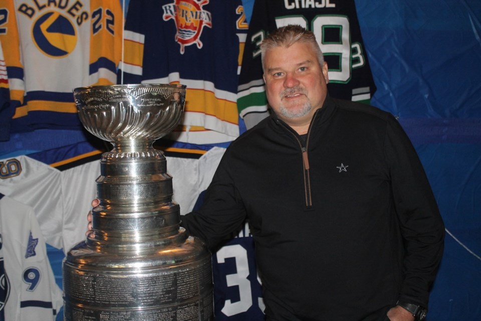 Stanley Cup with Kelly Chase