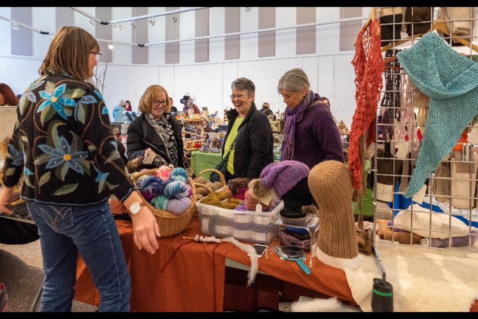 A good time was being had at the Marigold Market Saturday morning.