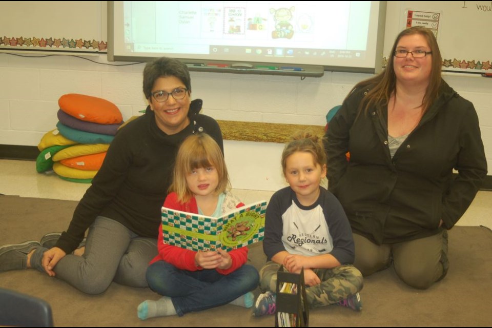 Parents were encouraged to view their children's work and listen to stories that were read at the open house at the Preeceville School.