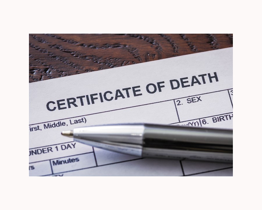 death certificate