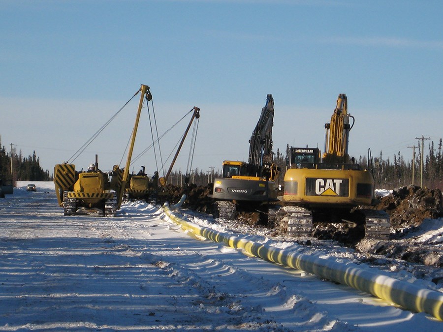 This is A&B Pipeliners working on a 2009 Encana project. Photo submitted