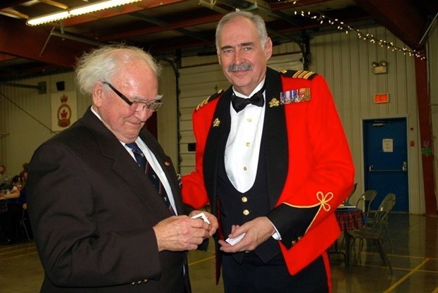 John New, left, has had a long career of service. Photo courtesy of The Memory Project, Historica Canada