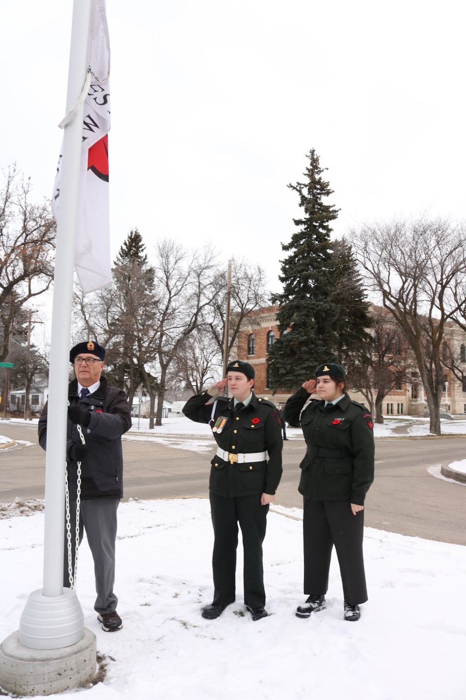 Flag raising