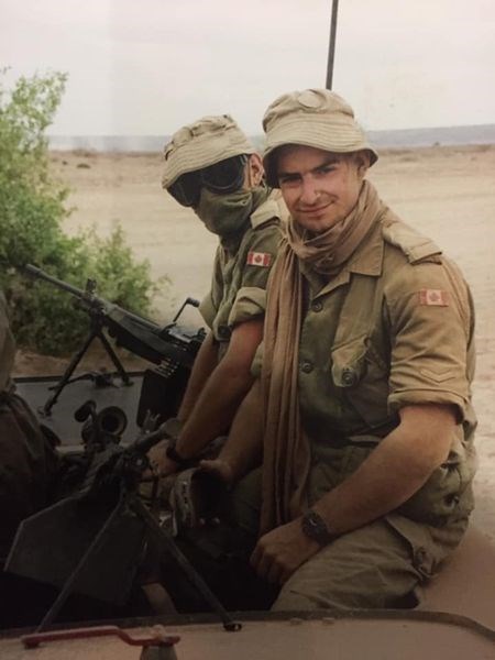 MCpl ret David Whynot, right was deployed and did a tour in Somalia from 1992 to 93.