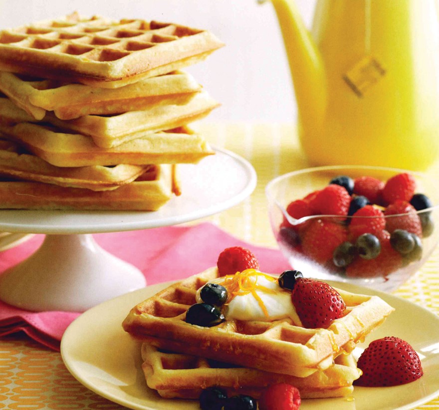 Orange Whole-Wheat Waffles