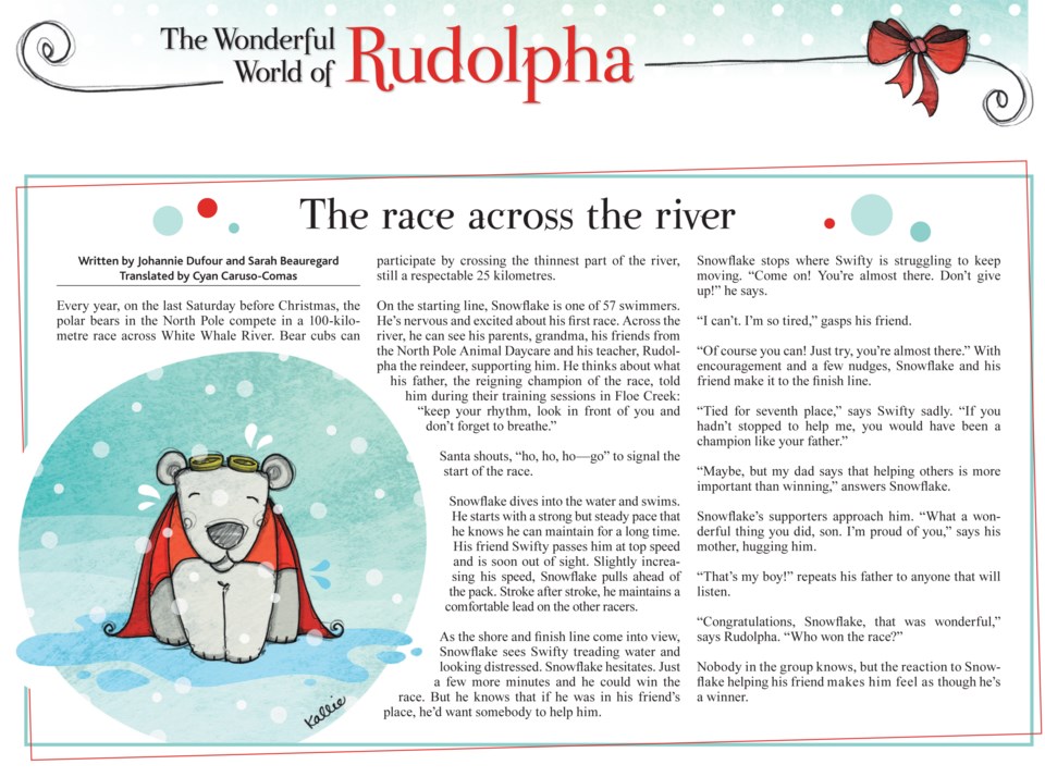 The race across the river