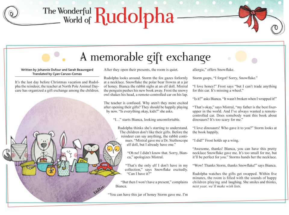A memorable gift exchange