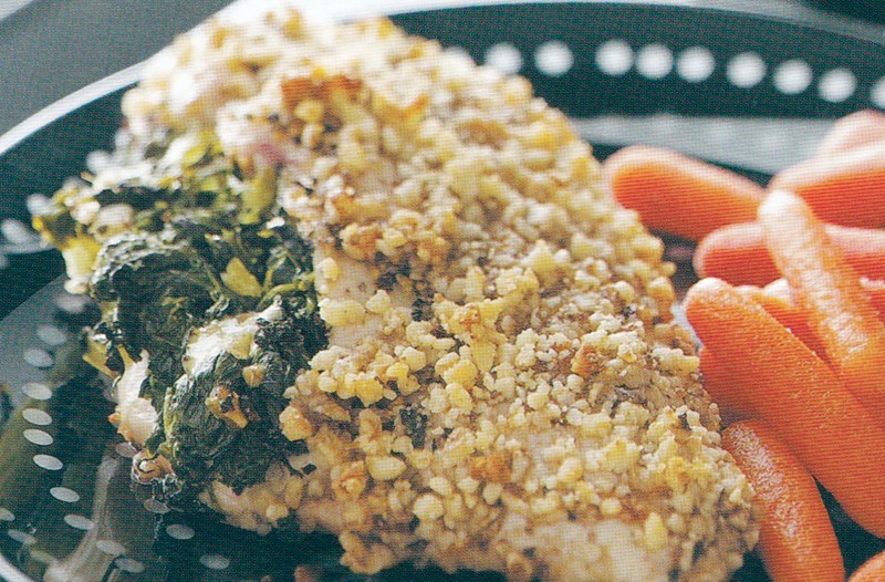 Spinach-Walnut Stuffed Chicken