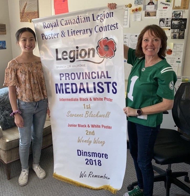 Unique Legion Banner Unveiled at Dinsmore School_4