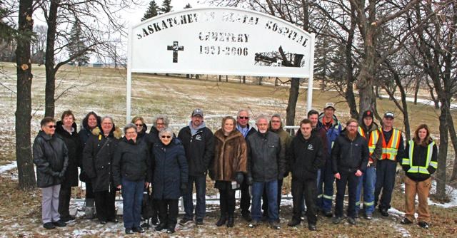 New cemetery sign