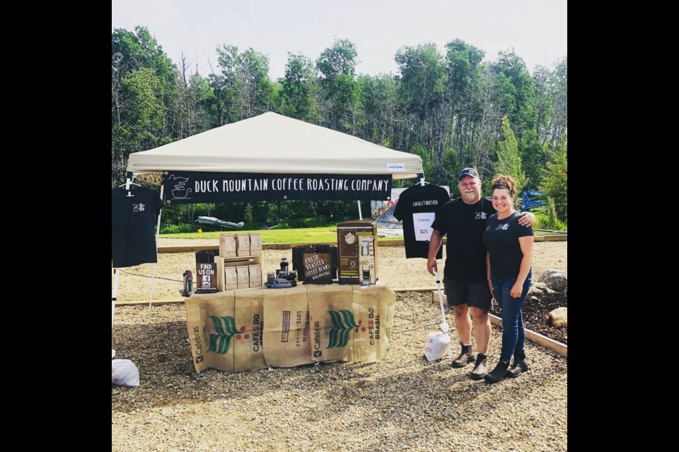Rod and Deanna Ratcliffe had a coffee stand set up at the Natural Reflexions Market earlier this summer.