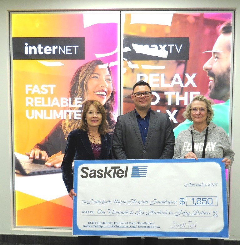 Battlefords Union Hospital Foundation is receiving support from SaskTel in the amount of $1,650 for