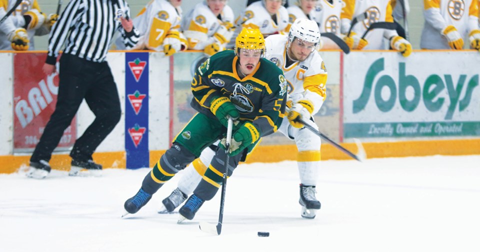 Jackson Bohan of the Humboldt Broncos