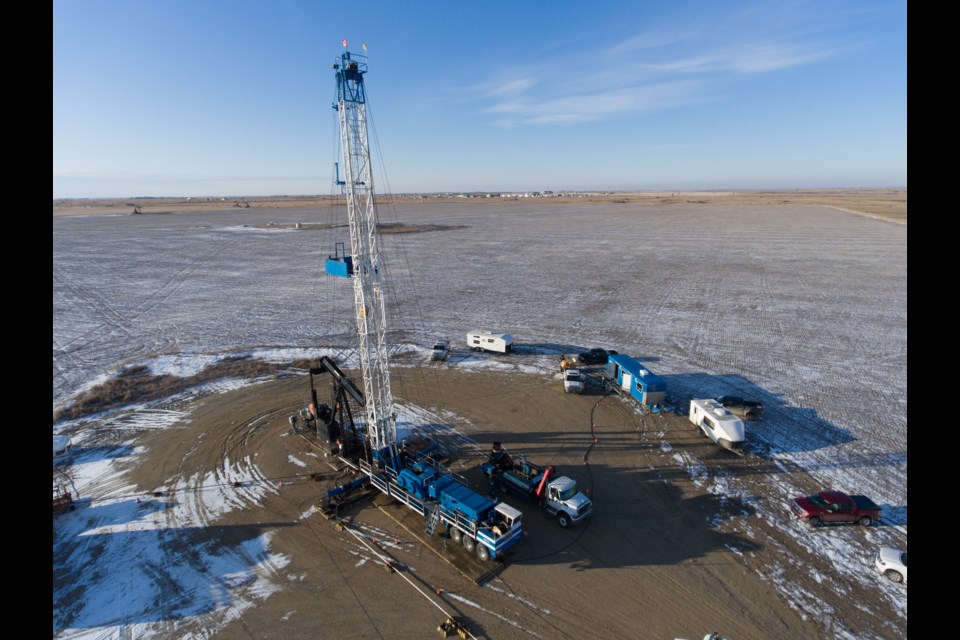 Key Well Servicing has been working in the Weyburn Unit for 37 years this November. And Nov. 12 marked 65th anniversary of spudding the discovery well in the field. In the background is the Whitecap Resources-operated Weyburn Unit’s central battery. Most service rig companies Pipeline News spoke to this month could use a few more workers. This is our front page photo for the December edition.