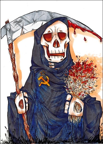 Local students were encouraged to do artwork related to the Holodomor. This is by Abbigail Adair, Grade 11, john Paul II Collegiate.