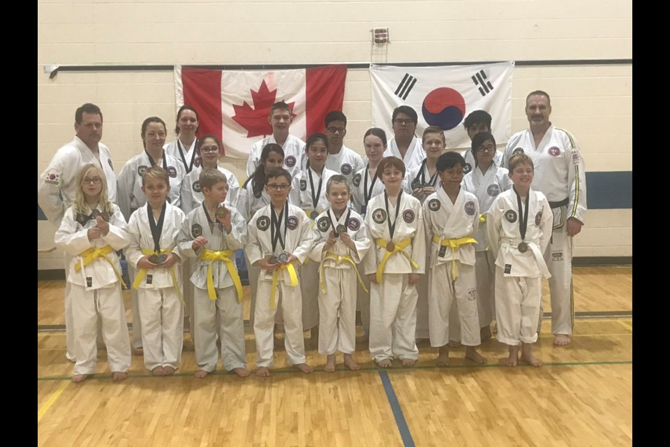 The Estevan Taekwon-Do Club’s 27 members participating in the tournament claimed 36 medals. Photo submitted