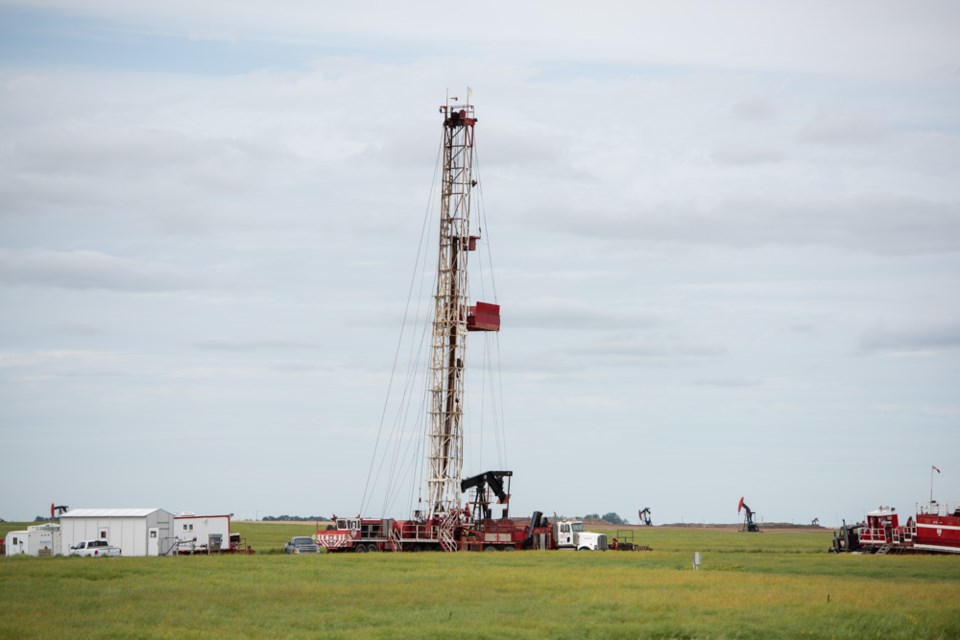 Red Hawk Well Servicing north of Lampman horizontal