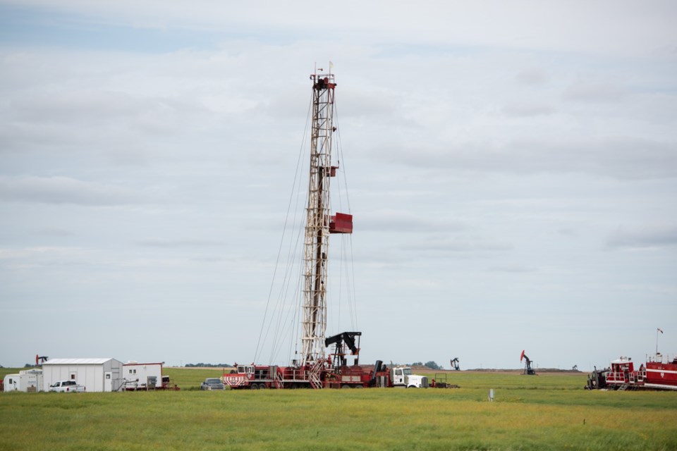 Red Hawk Well Servicing north of Lampman horizontal