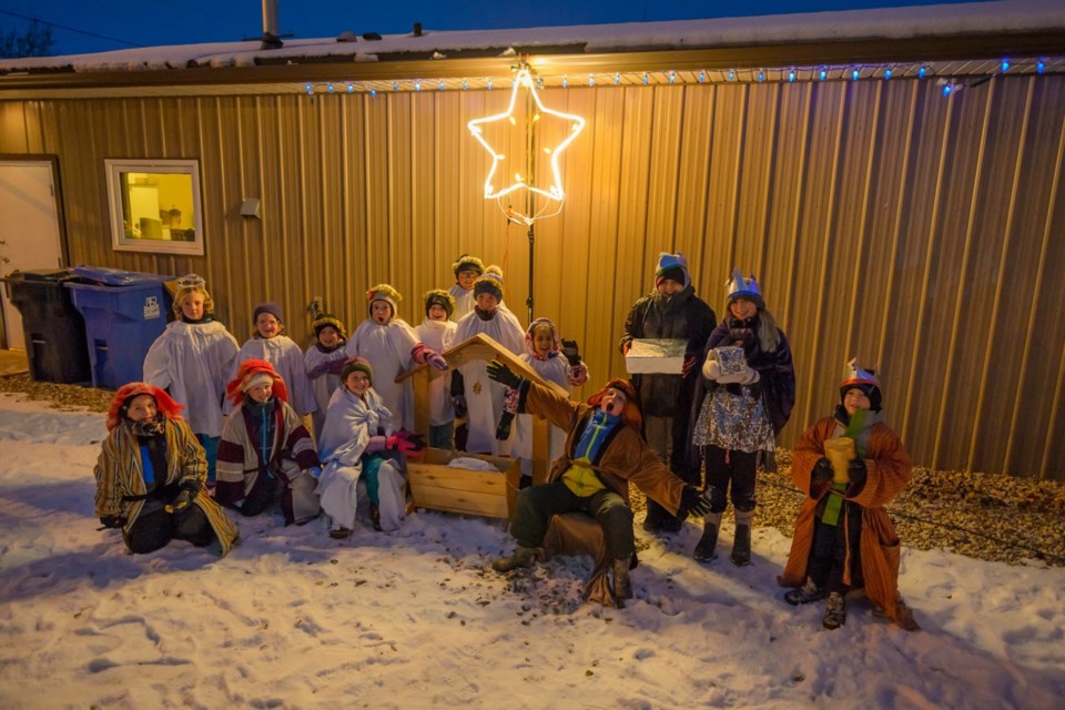 St. Peter Lutheran Church in Oxbow did a Christmas live Nativity Scene. Photo submitted