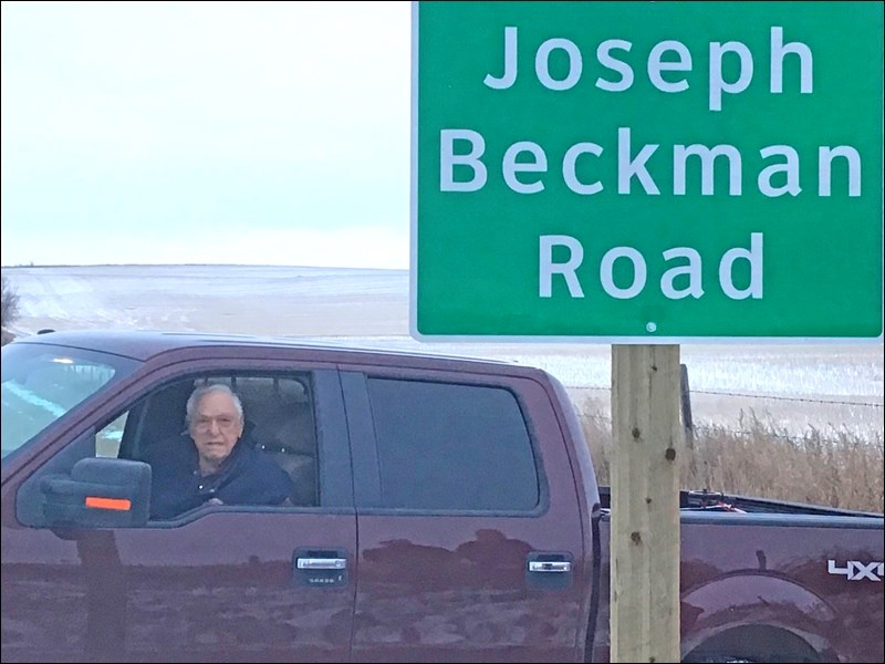 Road dedicated to long time reeve Joseph Beckman _2