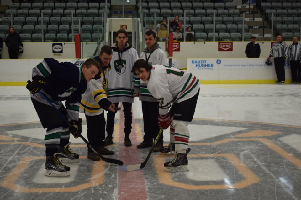 Lavoie puck drop