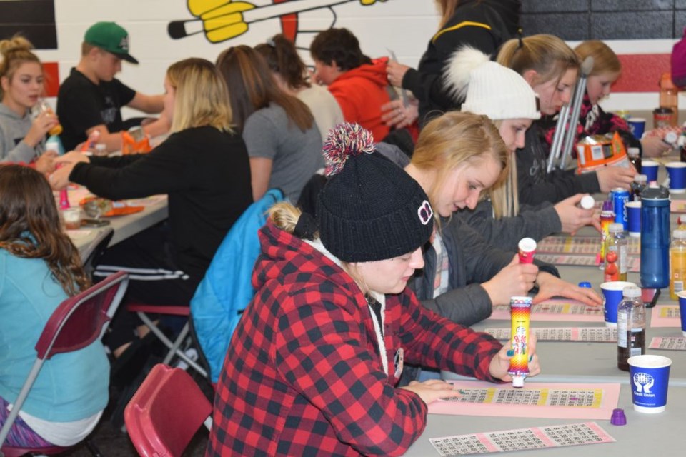 Teen Bingo was held at the Canora Civic Centre during the Winter Lights Festival on December 3. A total of 26 players ranging in age from 12 to 17 took part.