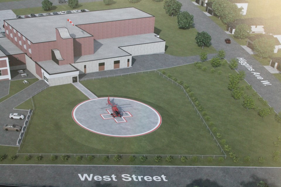 Heliport location Melfort