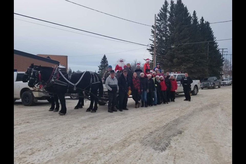 The Sleigh Bells for Senior’s volunteer group, including members from the Kamsack RCMP, had joined in helping distribute gifts to shut-in seniors for the past two years.