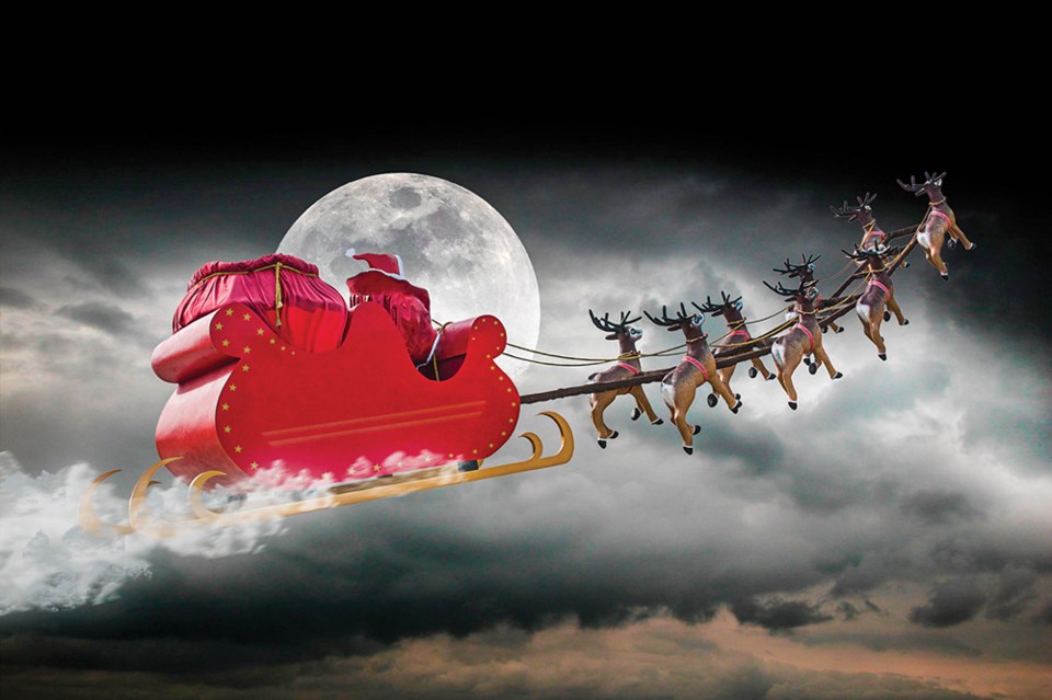 santa sleigh pix