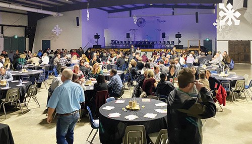 Moms on a Mission hosted their 2nd annual business Christmas party at Prairie Place Hall in Arcola on Dec. 14.