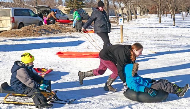 sledding