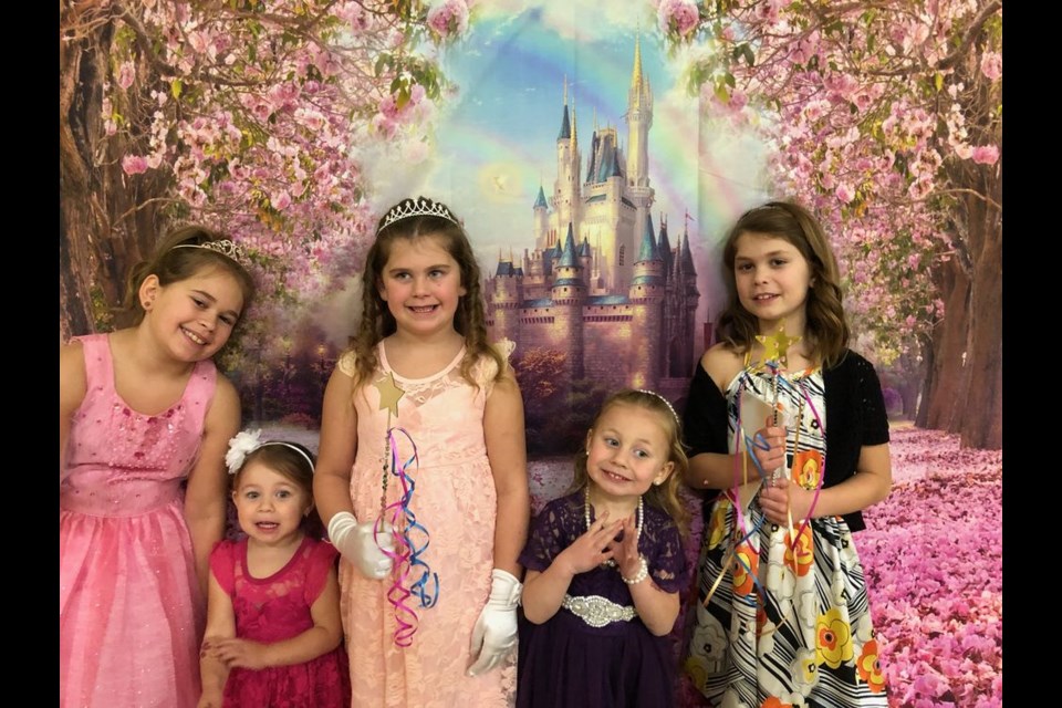 The princesses stole the show at the Princess and Superhero Fundraiser night held at the Communiplex in Norquay. From Left, were: Peyton Holinaty, Laci Wright, Emmarie Holinaty, Lexi Wright and Rozalyn Grywacheski.