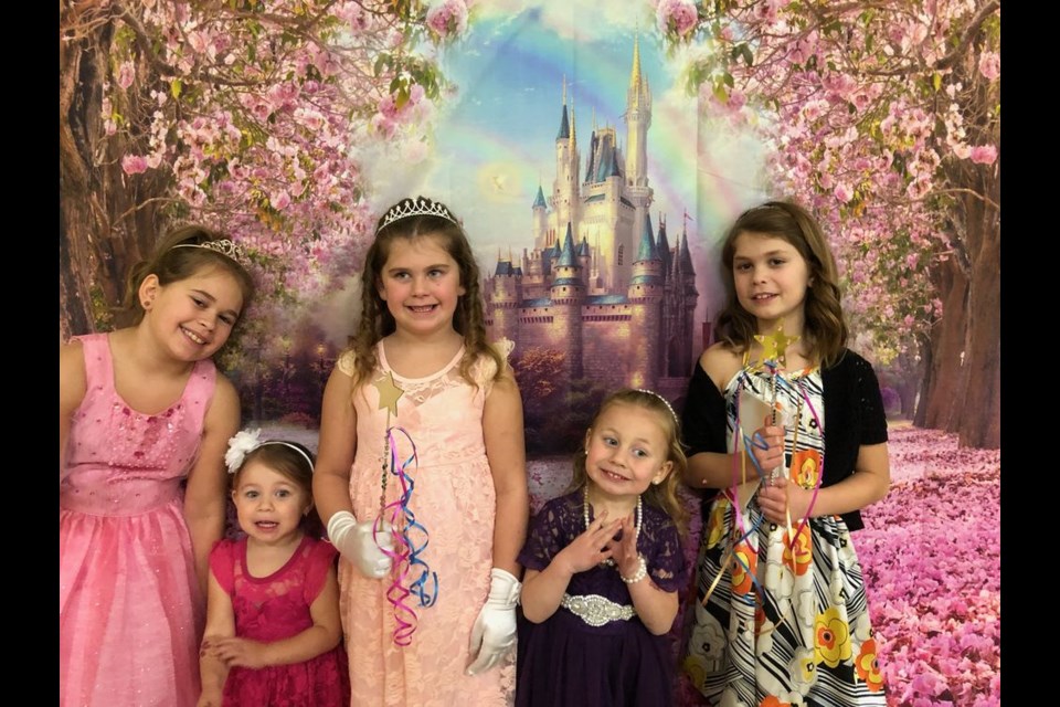 The princesses stole the show at the Princess and Superhero Fundraiser night held at the Communiplex in Norquay. From Left, were: Peyton Holinaty, Laci Wright, Emmarie Holinaty, Lexi Wright and Rozalyn Grywacheski.