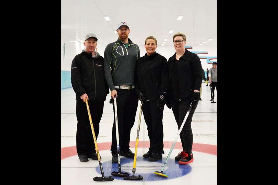 Carlyle Oilmen’s Bonspiel A Event winners, representing Kingston Midstream were: Skip Dave East, 3rd Devin Brown, 2nd Brandy East and Lead Laura Thompson.